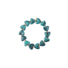 Hartjes Kralen Armband Green