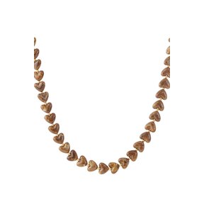 Hartjes  Kralen Halsketting Brown