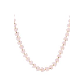 Hartjes  Kralen Halsketting Pink