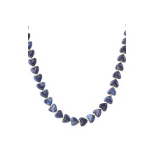 Hartjes  Kralen Halsketting Navy Blue