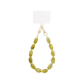 Telefoonkoord Acryl Kralen Yellow