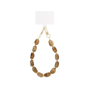 Telefoonkoord Acryl Kralen Brown