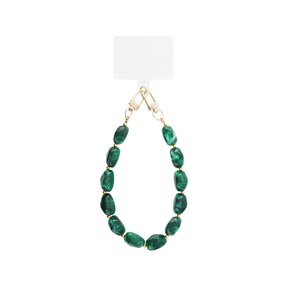 Telefoonkoord Acryl Kralen Green