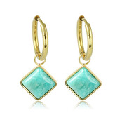 Oorring met Amazonite Ruit Hanger