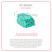 Oorring met Betoverende Amazonite 38mm