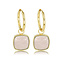 My Bendel Stralende Oorring met Majestueuze Rose Quartz