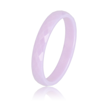 Keramieken ring - Facet geslepen - Lila - 3mm