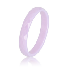 Keramieken ring - Facet geslepen - Lila - 3mm
