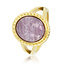 My Bendel Gouden vintagering - Lilac Quartz edelsteen