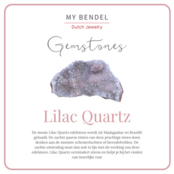 Gouden vintagering - Lilac Quartz edelsteen