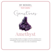 Gouden hartenring - Amethyst edelsteen - Rust & bescherming