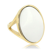 Statement ring - White Aventurine edelsteen