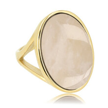 Statement ring - Rose Quartz edelsteen