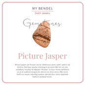 Zegelring - Picture Jasper edelsteen - Klassiek design