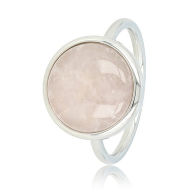 Ring - unieke Rose Quartz edelsteen - liefdevol
