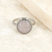 Ring - unieke Rose Quartz edelsteen - liefdevol