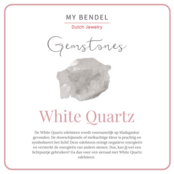 Gouden zegelring - White Quartz - tijdloos design