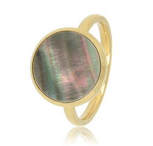 Ring - unieke zwarte parel - elegante uitstraling