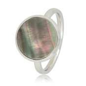 Ring - unieke zwarte parel - elegante uitstraling