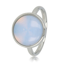 Ring - White Quartz edelsteen - hypoallergeen