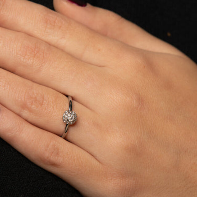 Ring met zirkonia - Minimalistisch Stainless steel ontwerp