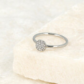 Ring met zirkonia - Minimalistisch Stainless steel ontwerp
