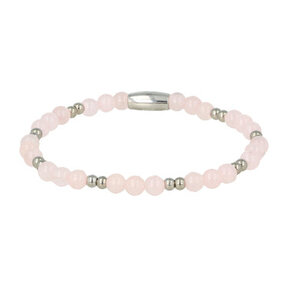 Rose Quartz Armband - Luxe stainless steel Design