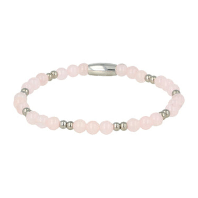 Rose Quartz Armband - Luxe stainless steel Design
