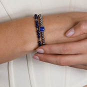 Elastische Armband met Blue Aventurine Edelsteen