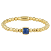 Gouden armband met Blue Aventurine edelsteen