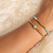Gouden Amazonite Armband Elastisch - Rustgevend Accessoire