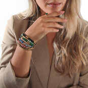 Gouden Amazonite Armband Elastisch - Rustgevend Accessoire