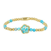 Gouden Armband met Imperial Jasper Bloemen bedel