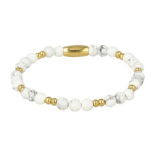 Gouden Howlite Armband - Luxe Kalmerende Sieraden