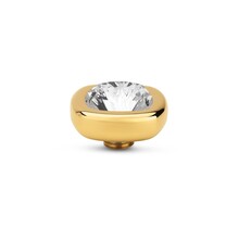 Vivid Quadrate Steentje Crystal Goud