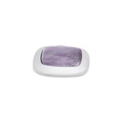 Kosmic Gem Square Steen Amethyst 28mm Zilver