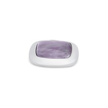 Kosmic Gem Square Steen Amethyst 28mm Zilver