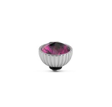 Twisted Ridged Steentje Amethyst Ignite Zilver