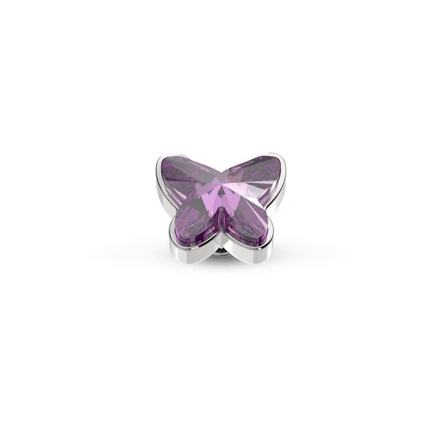 Twisted Butterfly Steentje Amethyst Zilver