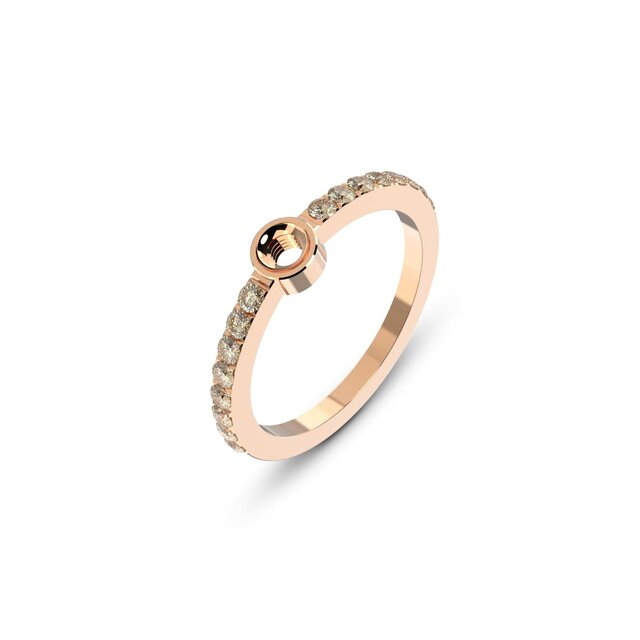 Twisted Tula Ring Champagne Twisted Tula Ring Champagne