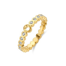 Twisted Wave CZ Ring