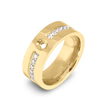 Twisted Flat Basic CZ Ring