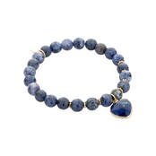 Heart Beaded Armband Blauw 55543Mix05