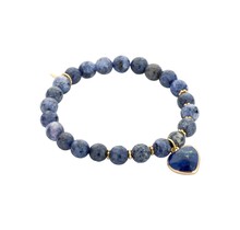 Heart Beaded Armband Blauw 55543Mix05