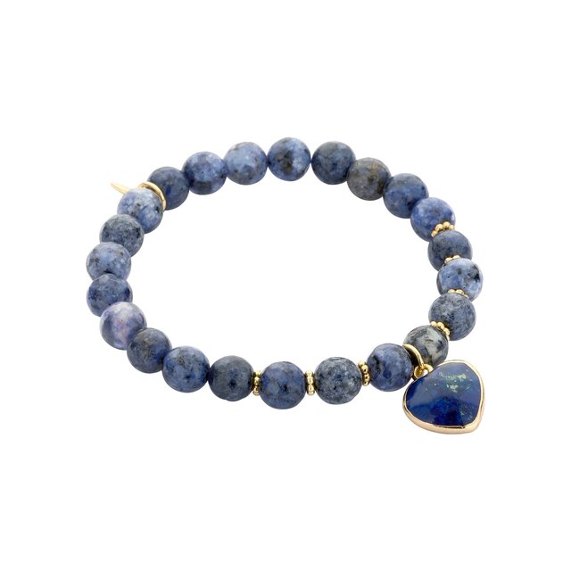 Heart Beaded Armband Blauw 55543Mix05