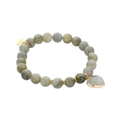 Heart Beaded Armband Grijs 55543Mix06