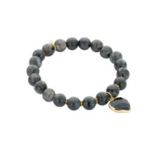 Heart Beaded Armband Grijs 55543Mix08