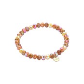 Basic Crystal Armband Bruin