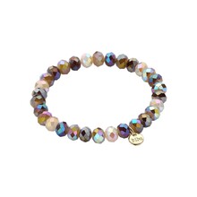Basic Crystal Armband Bruin