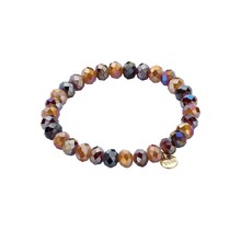 Basic Crystal Armband Bruin